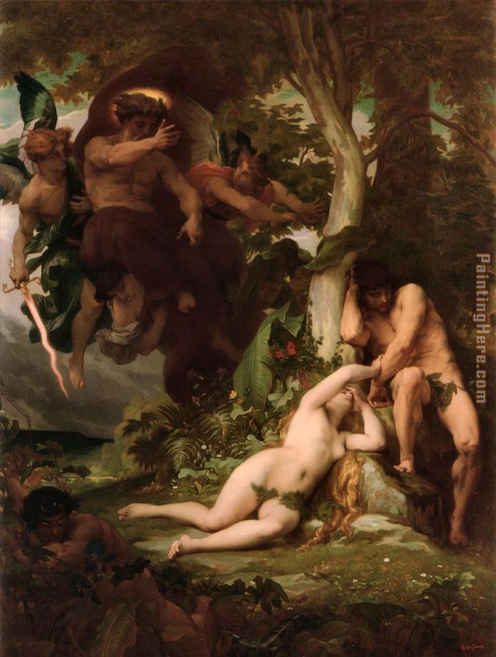Alexandre Cabanel The Expulsion of Adam and Eve from the Garden of Paradise